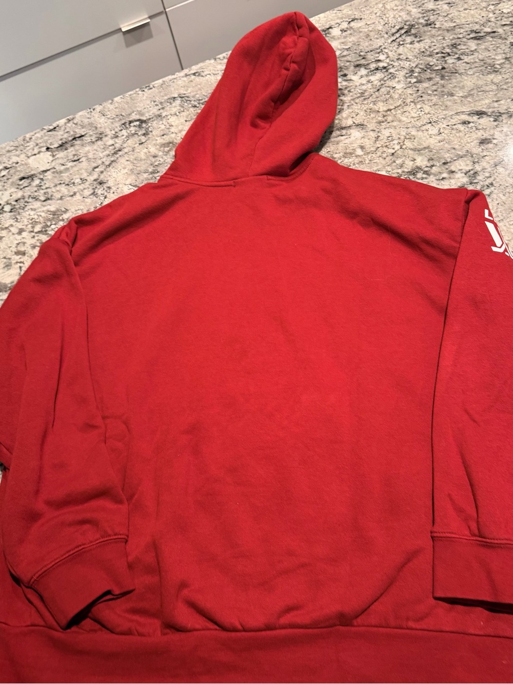 Women’s Montreal Victoire PWHL Bauer Red Pullover Hoodie — Size L